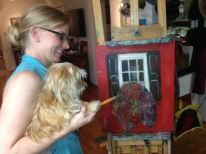 dog painting