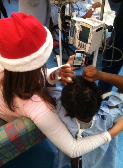 Santa with MUSC boy