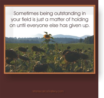 outstanding in your field