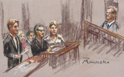 Dorothy Lee Barnett Courtroom sketch