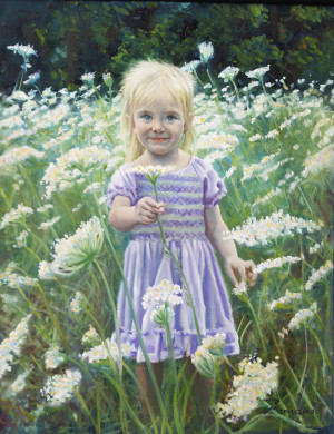 Portrait of a little girl