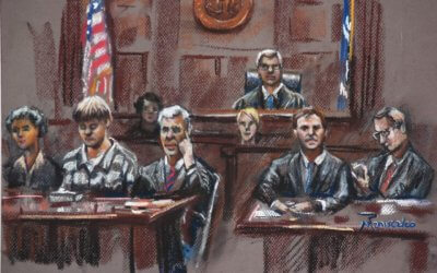Dylann Roof Courtroom Sketches