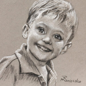 Charcoal Sketch of Child
