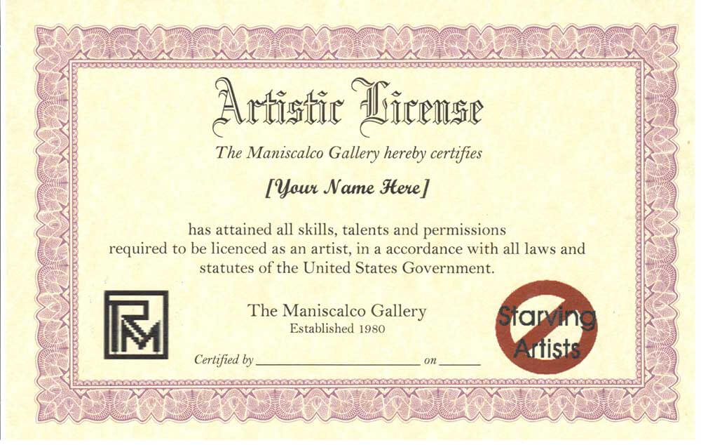 Artistic License Maniscalco Gallery