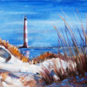 September Morn Morris Island Lighthouse