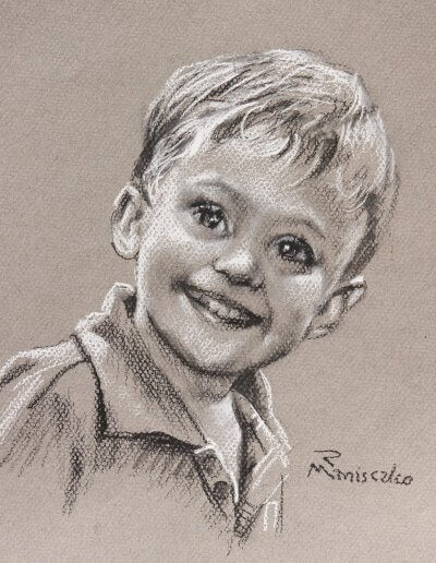 Charcoal Sketch of Child