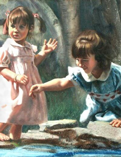 portrait painter of little girls
