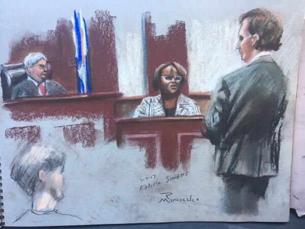 Dylann Roof Trial - Roof 1-9-17 Felicia Sanders Testifies During Sentencing