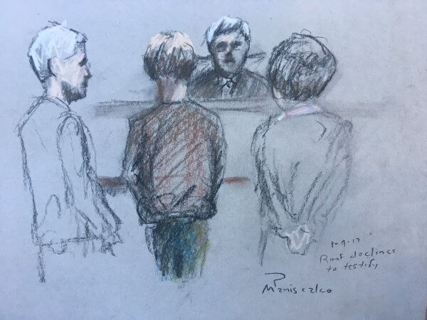 Dylann Roof Trial - Roof 1-10-17 Roof Declines to Testify