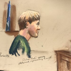 Dylann Roof Trial - Roof 1-4-17 Roof Delivering opening statements in sentencing phase