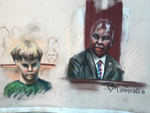 Dylann Roof Trial - Roof 1-5-17 Gerald Malloy Testifies As Roof Looks Away