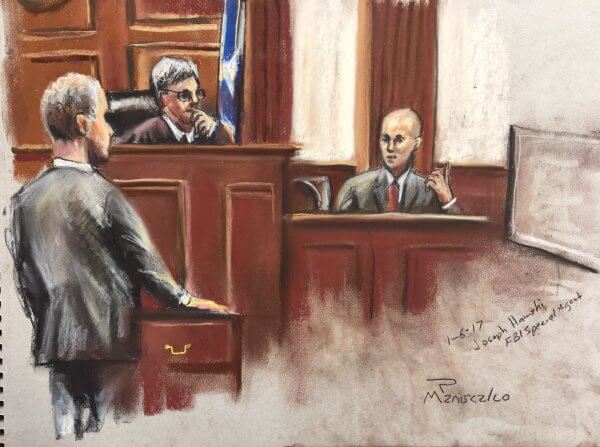 Dylann Roof Trial - FBI Agent Joseph Hamski presents Roof's prison manifesto