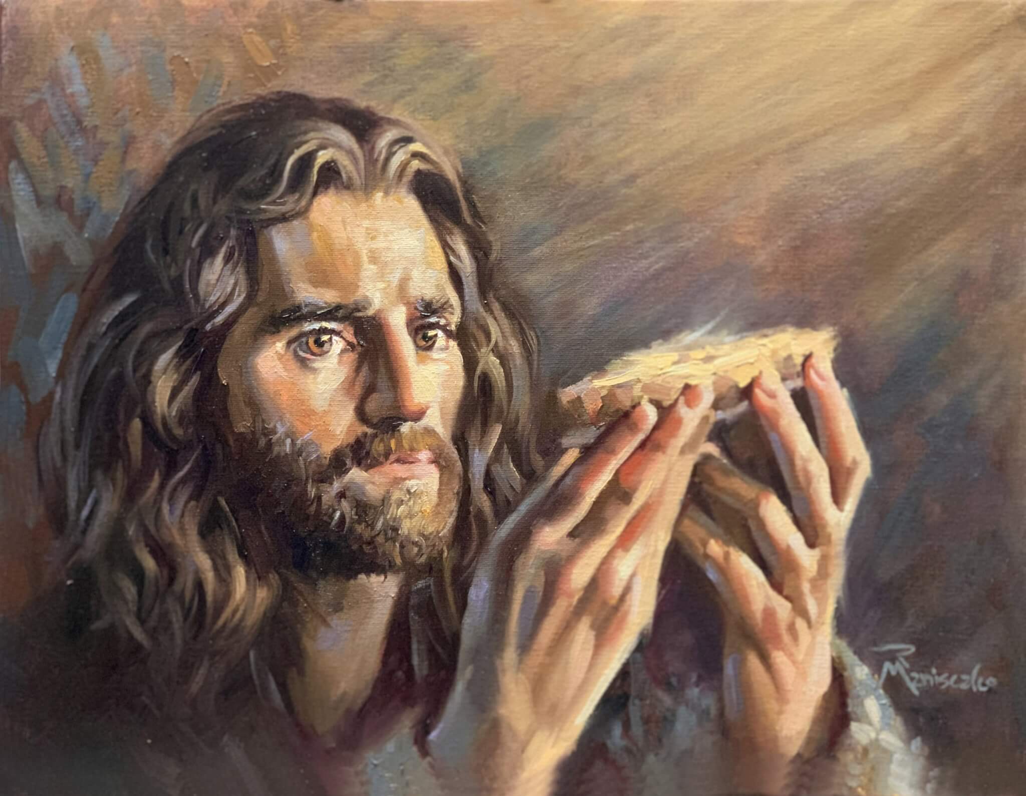 Jesus Giving Communion - Maniscalco Gallery