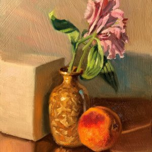 Peach and Floral