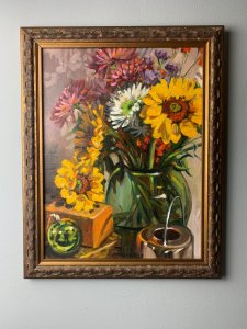 Sunflower Bouquet on wall