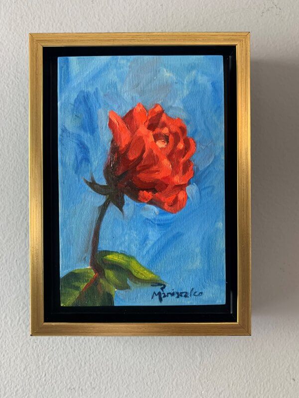 mini 4 Red Rose Open