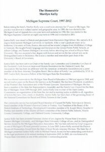 Marilyn Kelly Bio