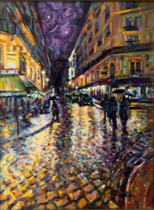 Paris Square Nocturne