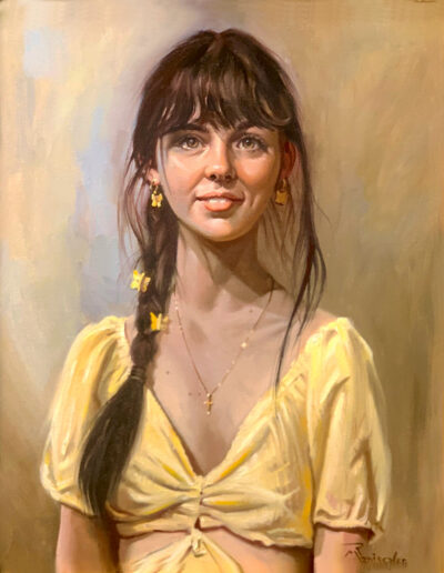 Butterflies - portrait of a young lady