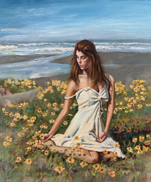 Alex with Yellow Flowers