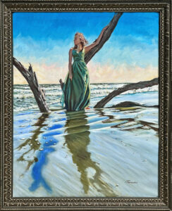 Emerald Siren framed