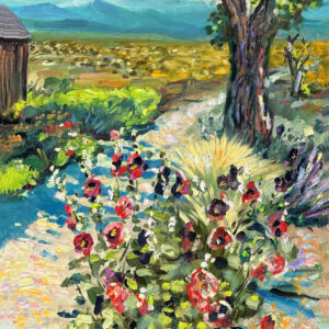 Hollyhocks