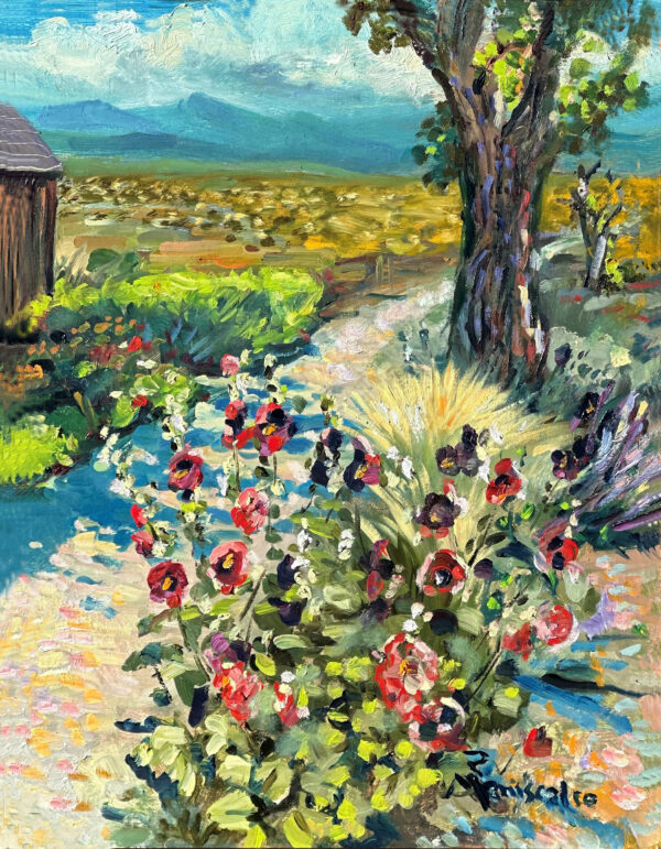Hollyhocks