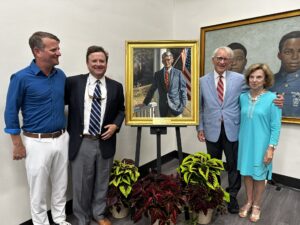 Mayor Joe with Charlotte and his two sons.