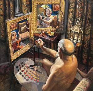 self portrait of the portrait artist