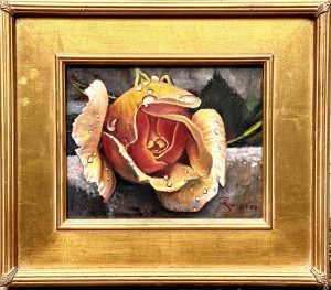 Diamonds on a Yellow Rose