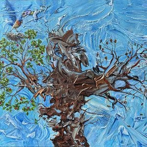 Freedom Tree 24 x 30" mixed media on canvas